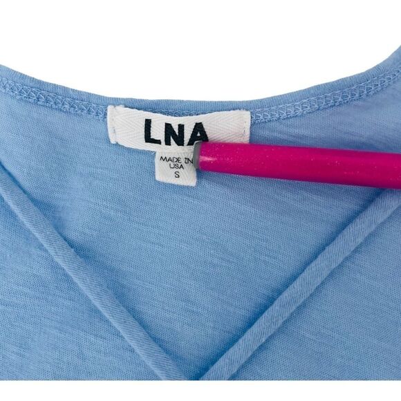 LNA Cross Strap Tank Dress in Blue Women’s Size S - Picture 9 of 12